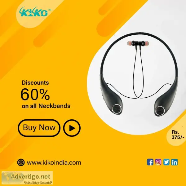 Kiko Rockstar Wireless Earphone Bluetooth Neckband