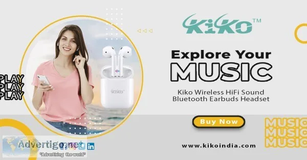 Kiko True Wireless HiFi Sound Bluetooth Earbuds Headset