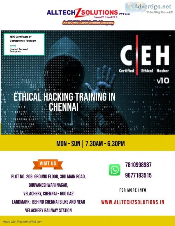 Certified Ethical Hacking Training Institute in Chennai