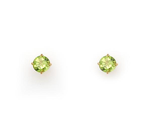 SOLITAIRE PERIDOT STUDS