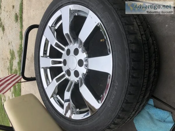 GM 6 Lug 8 spoke 22 x 9 wheels