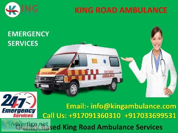 Cardiac and ventilator ambulance in Jawahar Nagar Ranchi by king