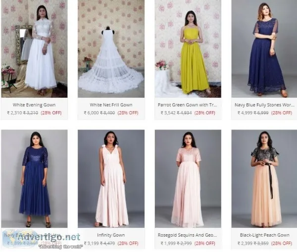 Shop Party Wear Gowns Online in kapurthala