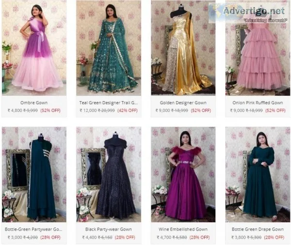 Buy Party Wear Gowns Online in Amravati