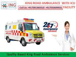 Book the Best Ambulance indira nagar by king