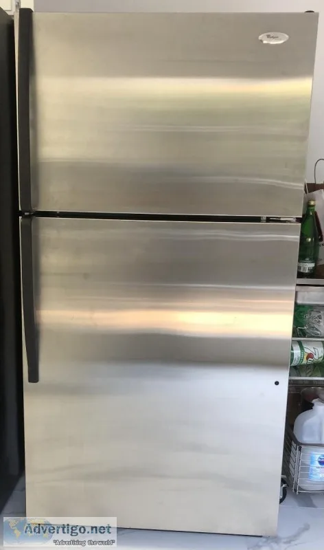 Whirlpool refrigerator with ice machine Stainless steel 23 cu ft