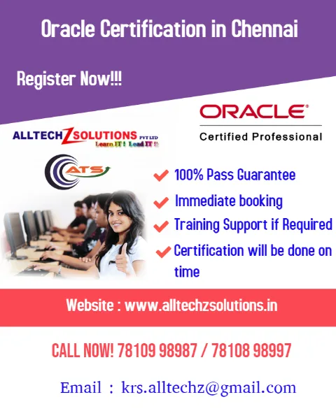 Oracle Certification in Chennai and Velachery