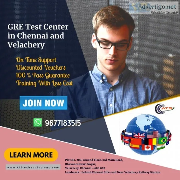 GRE Certification in Chennai and Velachery