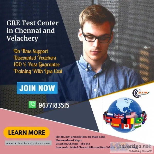 GRE Test Center in Chennai and Velachery