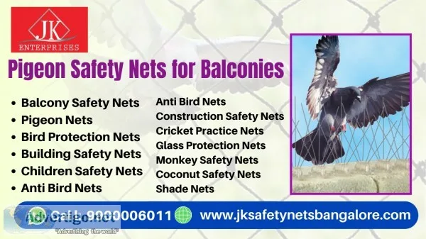 Pigeon nets for balconies in bangalore