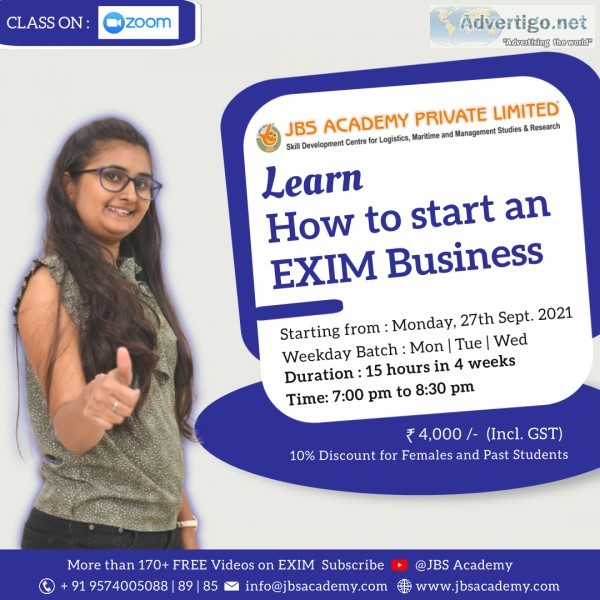 Best exim business | jbs academy