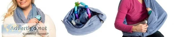Want to try a scarf with a pocket