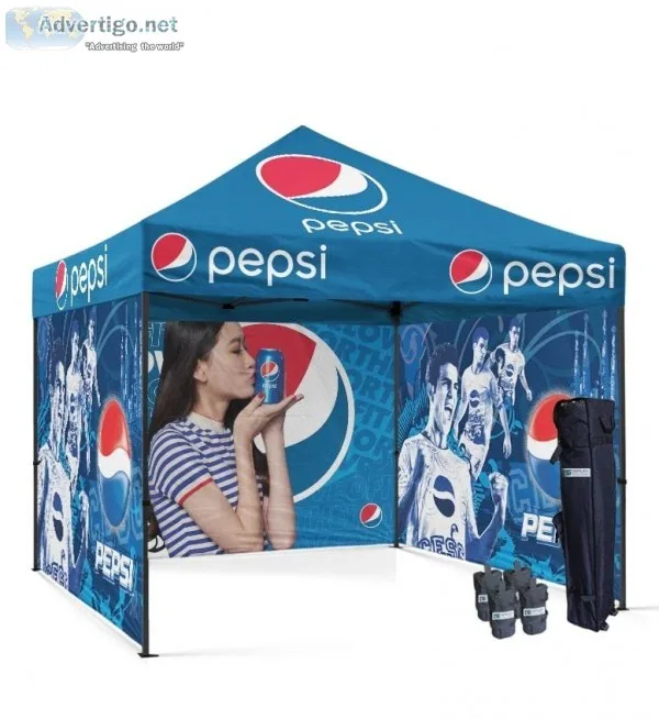 Custom Printed Canopy Tent  100% Customizable Top and Walls