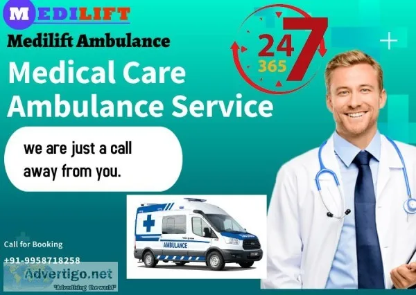 Best Ground Ambulance Service in Dharmatala Kolkata by Medilift 