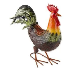 COLORFUL ROOSTER DECORATION  10019092