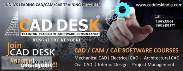 CAD DESK Kengeri &ndashUrgent Opening for MECHANICAL CAD TRAINER