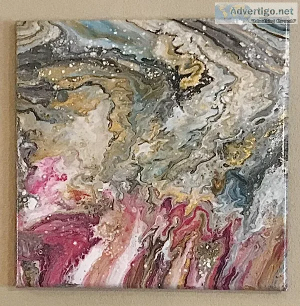 Acrylic pours by Yonnie
