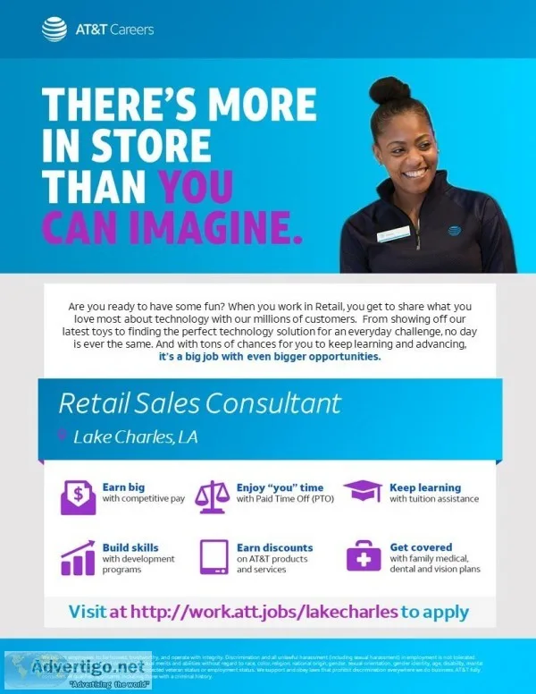 Full Time Retail Sales Consultant - Lake Charles LA