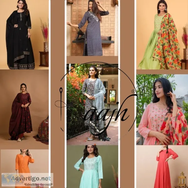 Buy the Kaajh latest anarkali suits for  online in india at mirr