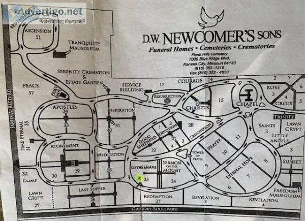 Cemetery Lot - Newcomer s Floral Hills Cemetery