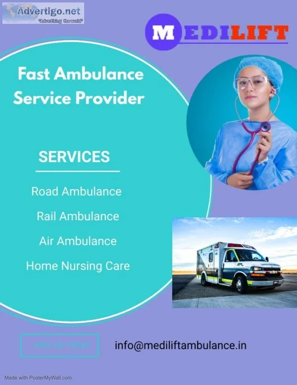 Medilift Ambulance Service in Danapur- Emergency Equipments