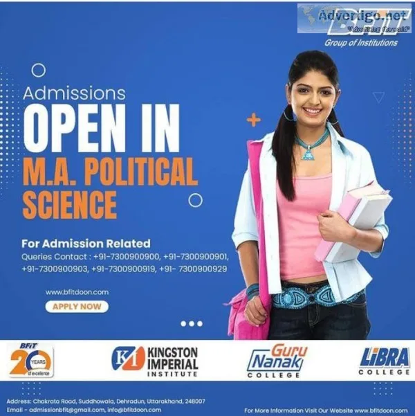Master of arts in political science