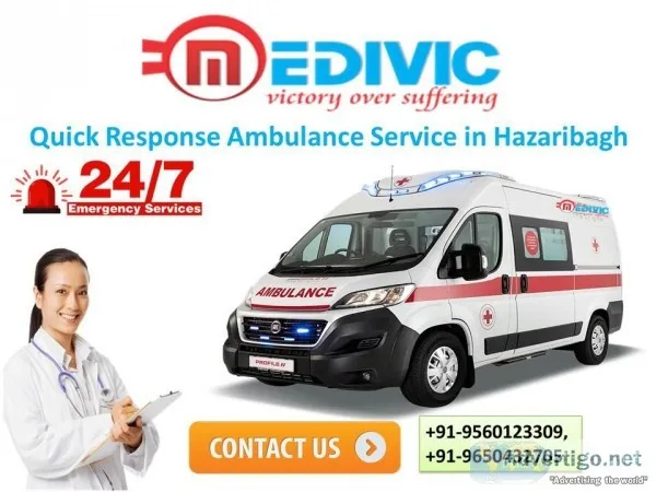 Emergency Ambulance Service in Hazaribagh Jharkhand by Medivic