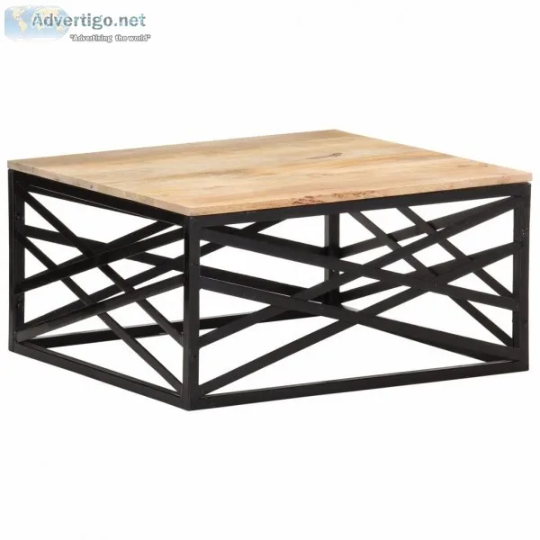 Coffee Table 68x68x35 cm Solid Mango Wood