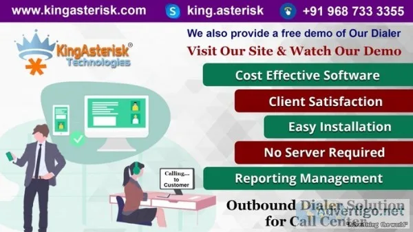Advance inbound & outbound call center software by kingasterisk 
