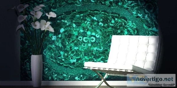 Malachite Gemstone Slab
