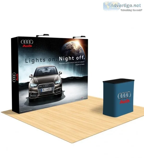Custom Fabric Straight Pop Up Display - Display Solution