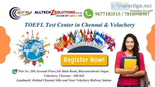 TOEFL Test Center in Chennai and Velachery