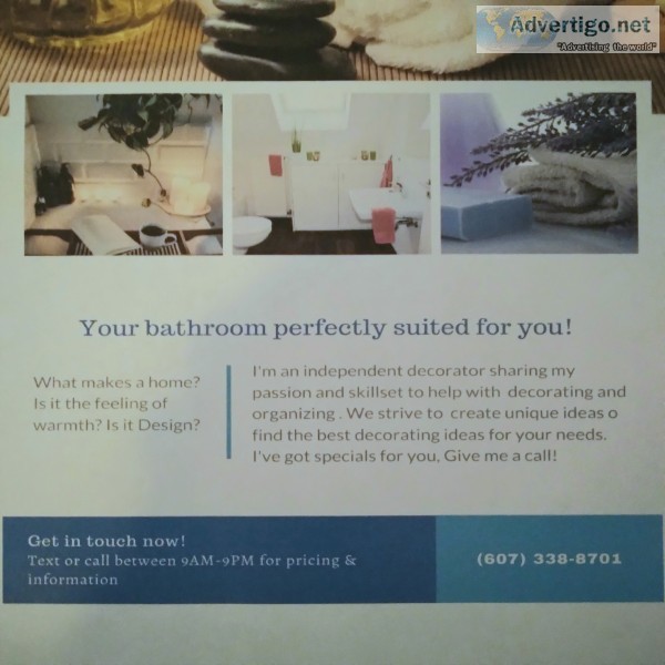 Bathroom design refresh & organizing