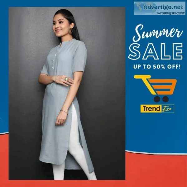 Buy best quality rayon, cotton kurties for women