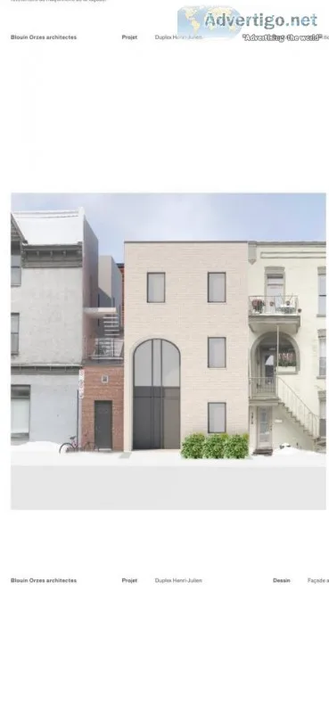 Projet de construction &agrave vendre avec plans et permis Plate