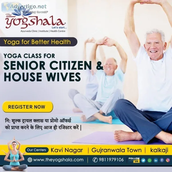 Yoga classes for senior citizens in delhi