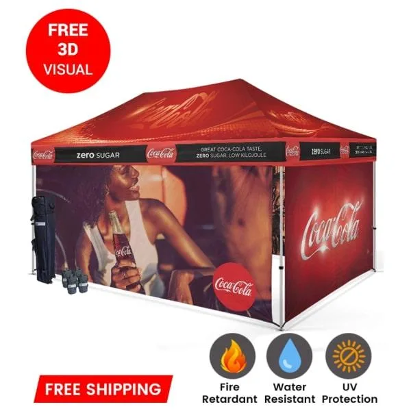 UV and Scratch Resistant Branded Canopy  Starline Tents  USA