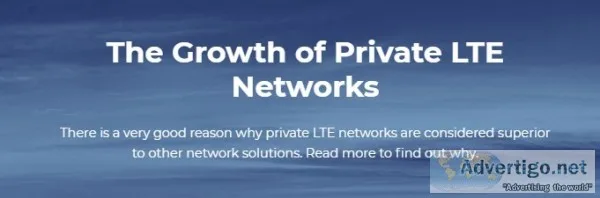 Growth of private lte networks right now
