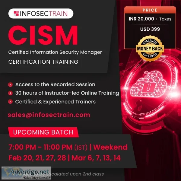 Cism certification exam training