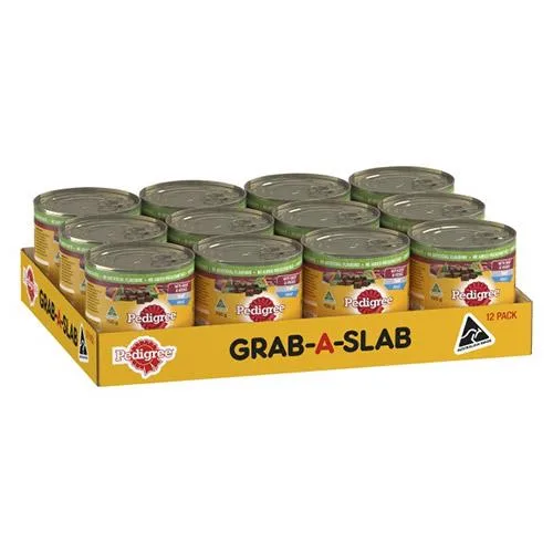 Pedigree Dog Adult Beef and Vegies Loaf 700g x 12 Cans  Discount