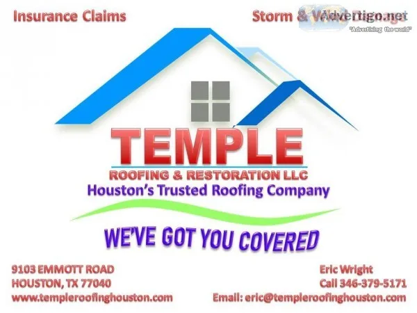 TEMPLE ROOFING and RESTORATION
