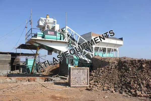 Stationary concrete batch mix plant  Atlas Equipments