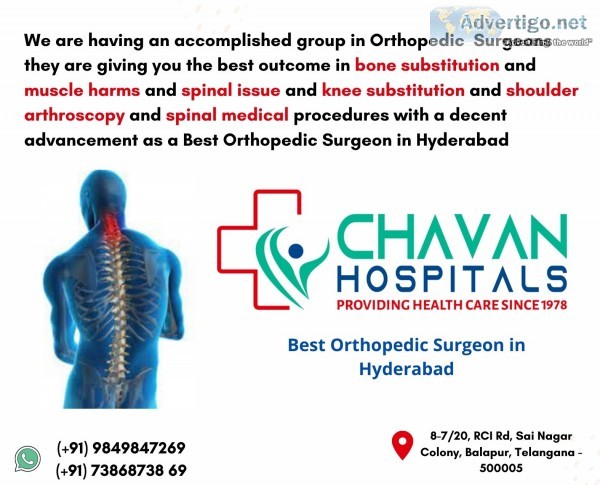 Best orthopedic surgeon in hyderabad
