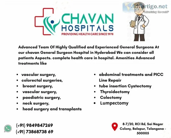 General surgeon hospital in hyderabad
