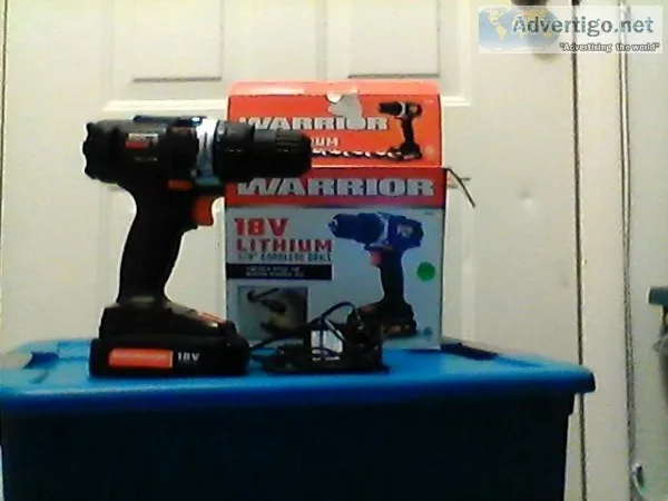 Warrior 18V Lithium 38&quot Cordless Drill