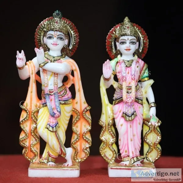 Marble Statue Radha Krishna Pune. - Gaj Arts