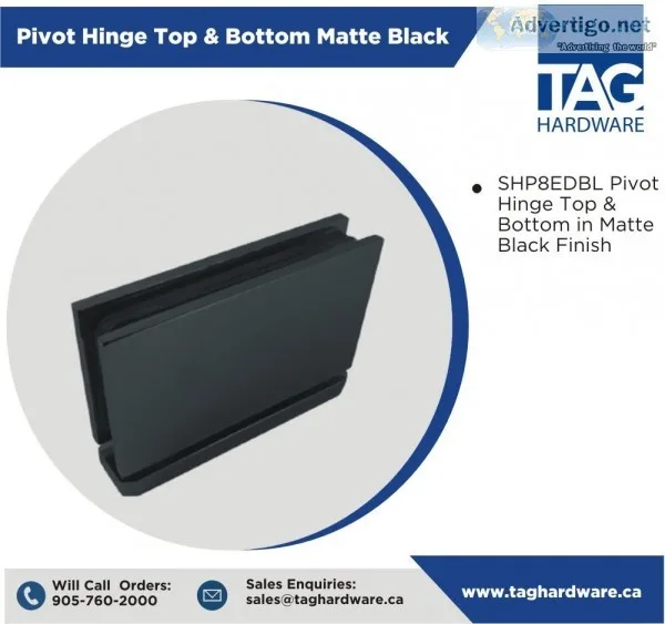 Get Perfect frameless shower door hinges in Canada