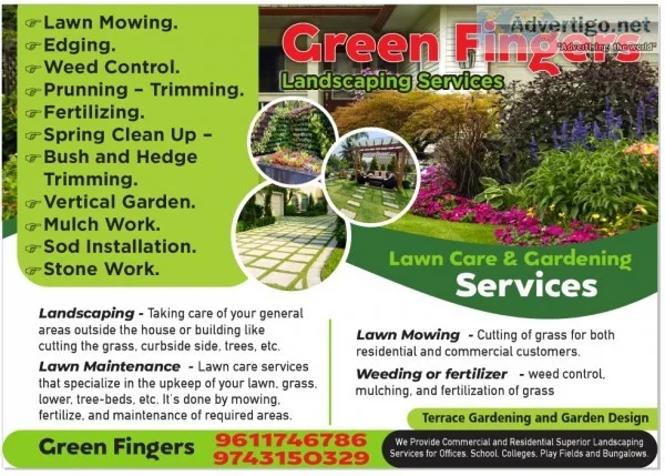 LANDSCAPE SERVICES FOR COMMERCIAL
