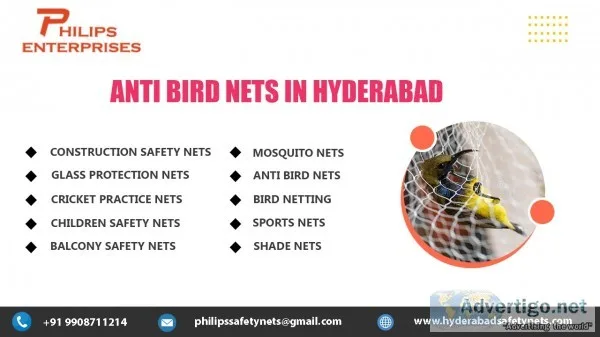 Anti bird nets in hyderabad