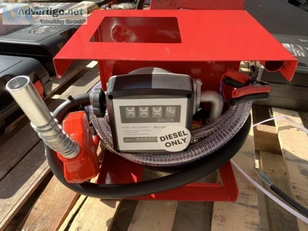 (2) UNUSED 12V DIESEL FUEL PUMP WITH HIGH ACCURACY FLOW METER